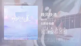 晚风快递 蓝心羽 吉他谱G调简单版