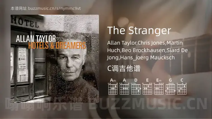 The Stranger Allan Taylor,Chris Jones,Martin Huch,Beo Brockhausen,Siard De Jong,Hans_joerg Maucksch 吉他谱C调简单版