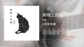 阁楼上的猫 刘昰 吉他谱C调简单版