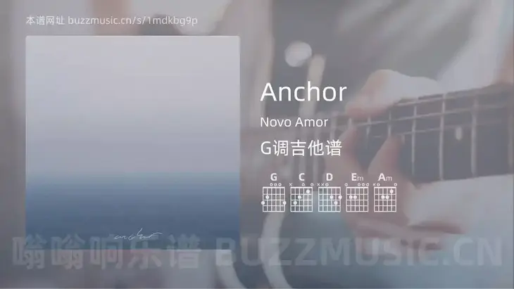 Anchor吉他谱G调 Novo Amor 简单版