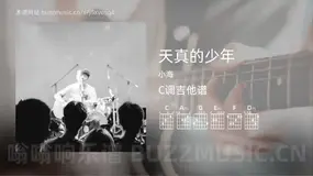 天真的少年 小海 吉他谱C调简单版