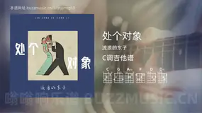 处个对象吉他谱C调 流浪的东子 简单版
