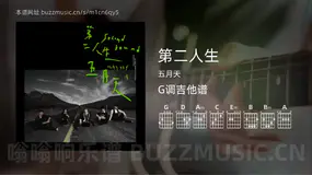 第二人生 五月天 吉他谱G调简单版