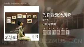 为你我受冷风吹 李行亮 吉他谱G调简单版