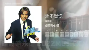 永不想你 谭咏麟 吉他谱G调简单版