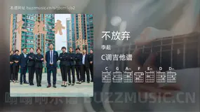 不放弃 李超 吉他谱C调简单版