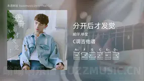 分开后才发觉 威仔,杨莹 吉他谱C调简单版