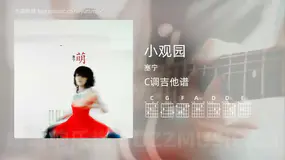 小观园 塞宁 吉他谱C调简单版