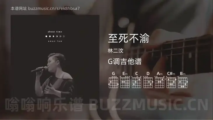 至死不渝 林二汶 吉他谱G调简单版