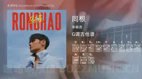 同根 李荣浩 吉他谱G调简单版