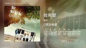 我希望 杨玏 吉他谱C调简单版