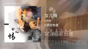 女儿情吉他谱C调 小阿枫 简单版