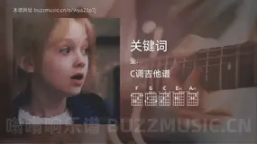 关键词 坠. 吉他谱C调简单版
