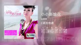 小小新娘花 云菲菲 吉他谱C调简单版