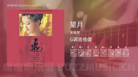 望月吉他谱G调 宋祖英 简单版