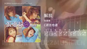 解脱 张惠妹 吉他谱C调简单版