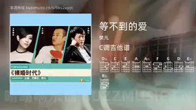 等不到的爱 樊凡 吉他谱C调简单版