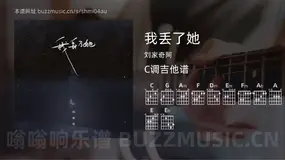 我丢了她 刘家奇阿 吉他谱C调简单版