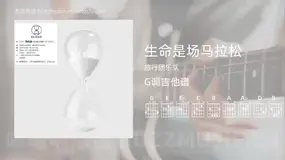 生命是场马拉松 旅行团乐队 吉他谱G调简单版