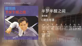 半梦半醒之间 谭咏麟 吉他谱C调简单版