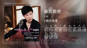嫁给我吧 小宝 吉他谱C调简单版