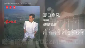 夏日寒风吉他谱G调 谭咏麟 简单版