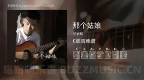 那个姑娘 兰岩松 吉他谱C调简单版