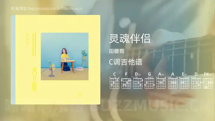 灵魂伴侣吉他谱C调 田馥甄 简单版