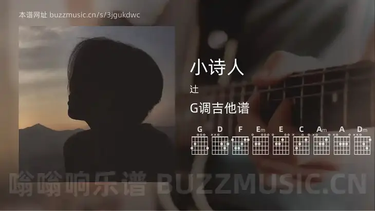 小诗人 辻 吉他谱G调简单版