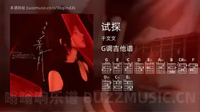 试探吉他谱G调 于文文 简单版
