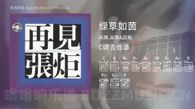 绿草如茵 高旗,高旗&超载 吉他谱C调简单版