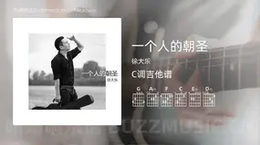一个人的朝圣 徐大乐 吉他谱C调简单版