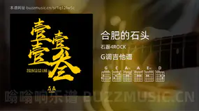 合肥的石头 石磊4ROCK 吉他谱G调简单版
