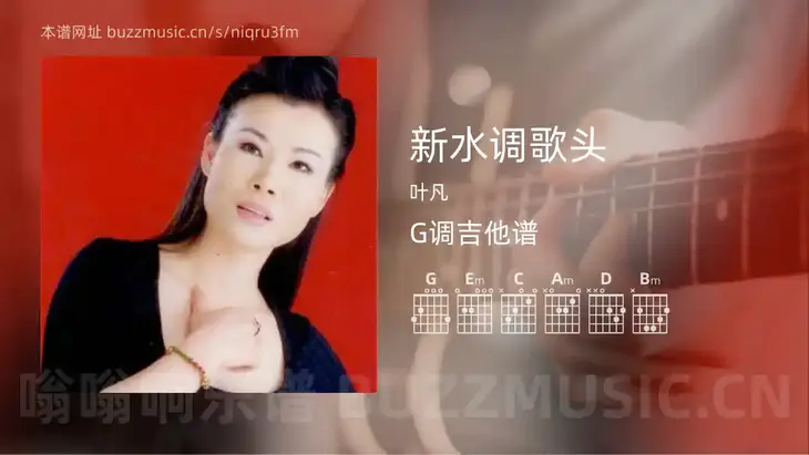 新水调歌头 叶凡 吉他谱G调简单版