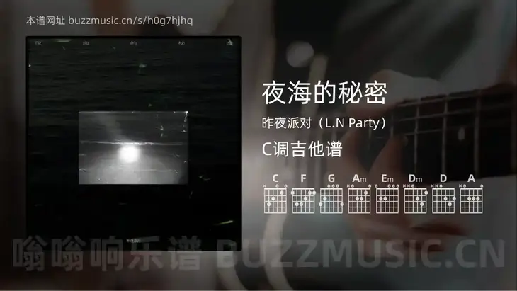 夜海的秘密吉他谱C调 昨夜派对（L.N Party） 简单版
