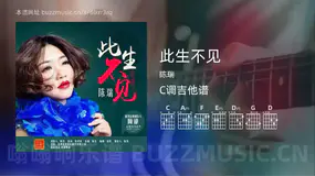 此生不见 陈瑞 吉他谱C调简单版