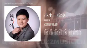小小一粒沙吉他谱C调 宿雨涵 简单版