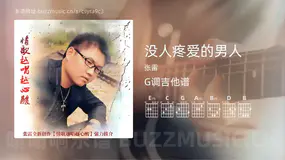 没人疼爱的男人 张雷 吉他谱G调简单版