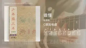 谁懂 伍思凯 吉他谱C调简单版