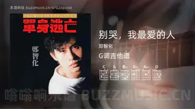 别哭，我最爱的人吉他谱G调 郑智化 简单版