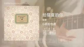 给猫夏的你 程璧 吉他谱G调简单版