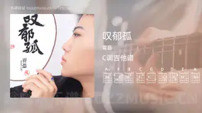 叹郁孤吉他谱C调 霄磊 简单版