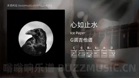 心如止水 Ice Paper 吉他谱G调简单版