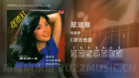 翠湖寒 邓丽君 吉他谱C调简单版
