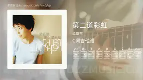 第二道彩虹 孟庭苇 吉他谱C调简单版