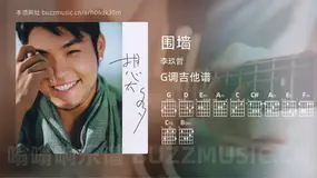 围墙 李玖哲 吉他谱G调简单版
