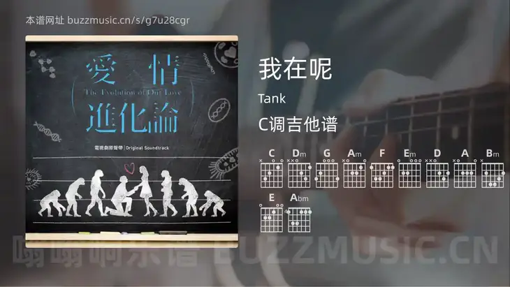 我在呢 Tank 吉他谱C调简单版