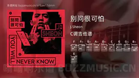 别问很可怕 J.Sheon 吉他谱C调简单版
