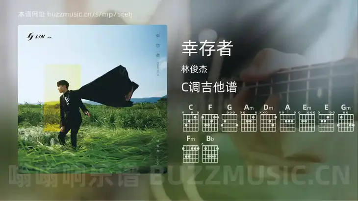 幸存者 林俊杰 吉他谱C调简单版