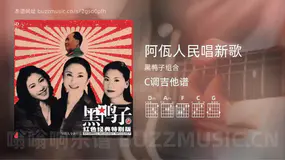 阿佤人民唱新歌 黑鸭子组合 吉他谱C调简单版